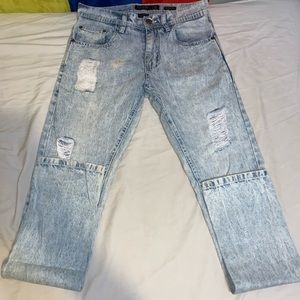 Blue Seven Bleached Ripped Jeans